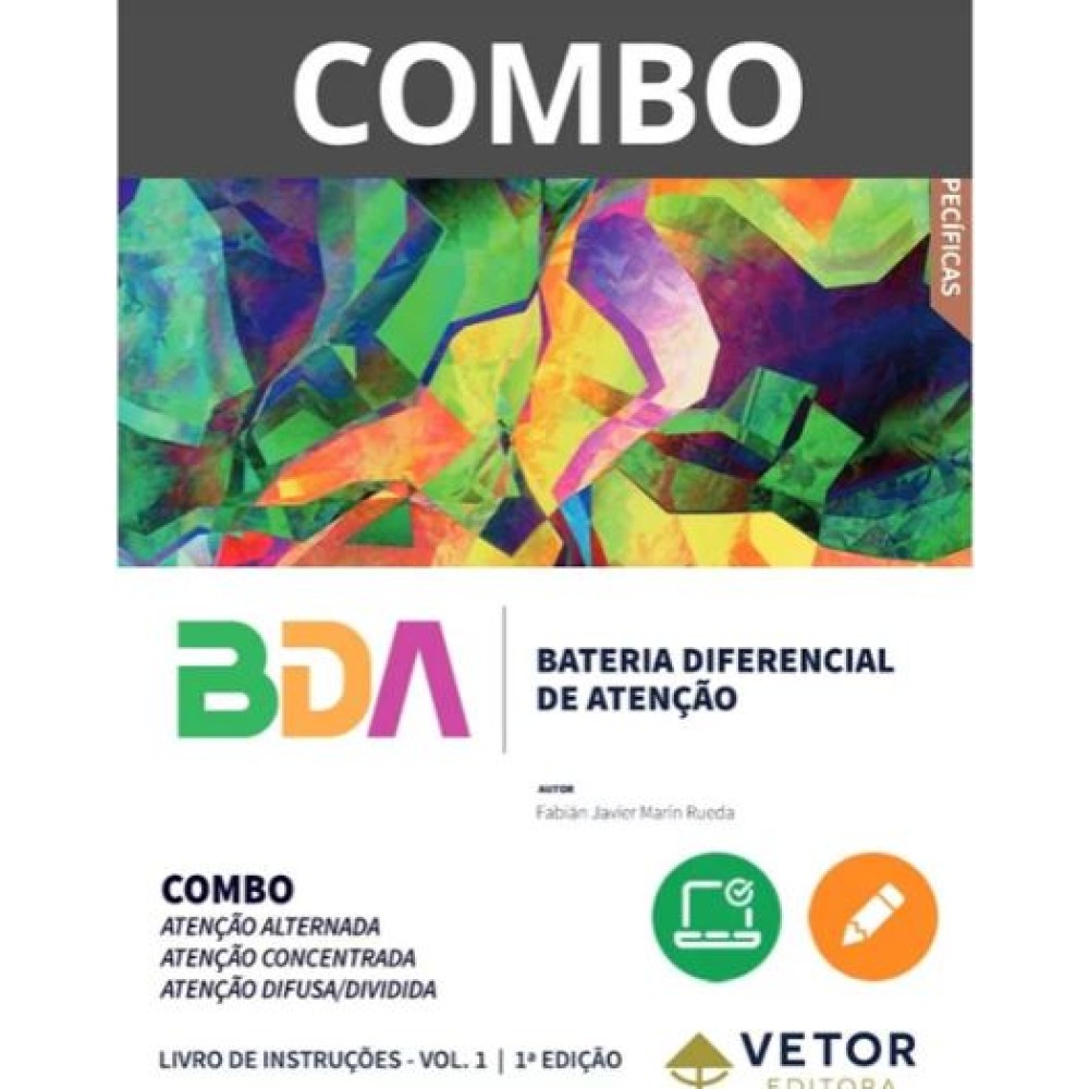 BDA - Bateria Diferencial de Atenção - Combo (Manual+Aplicação Online)