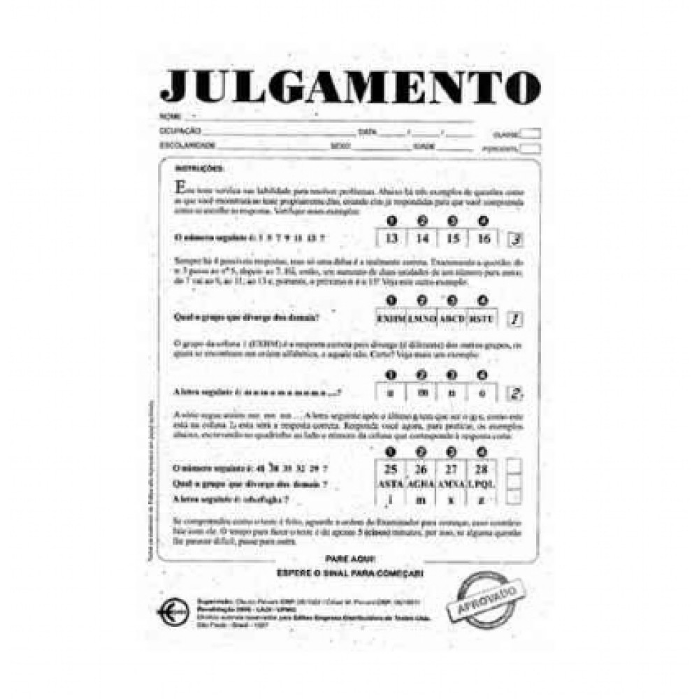 Bateria TSP - Julgamento 