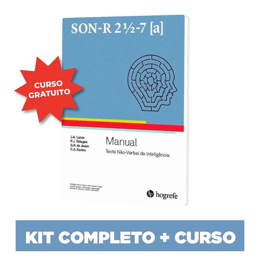 SON-R 2 1/2 - 7 [A] Teste Não Verbal para Avaliação da Inteligência Geral - Kit completo 