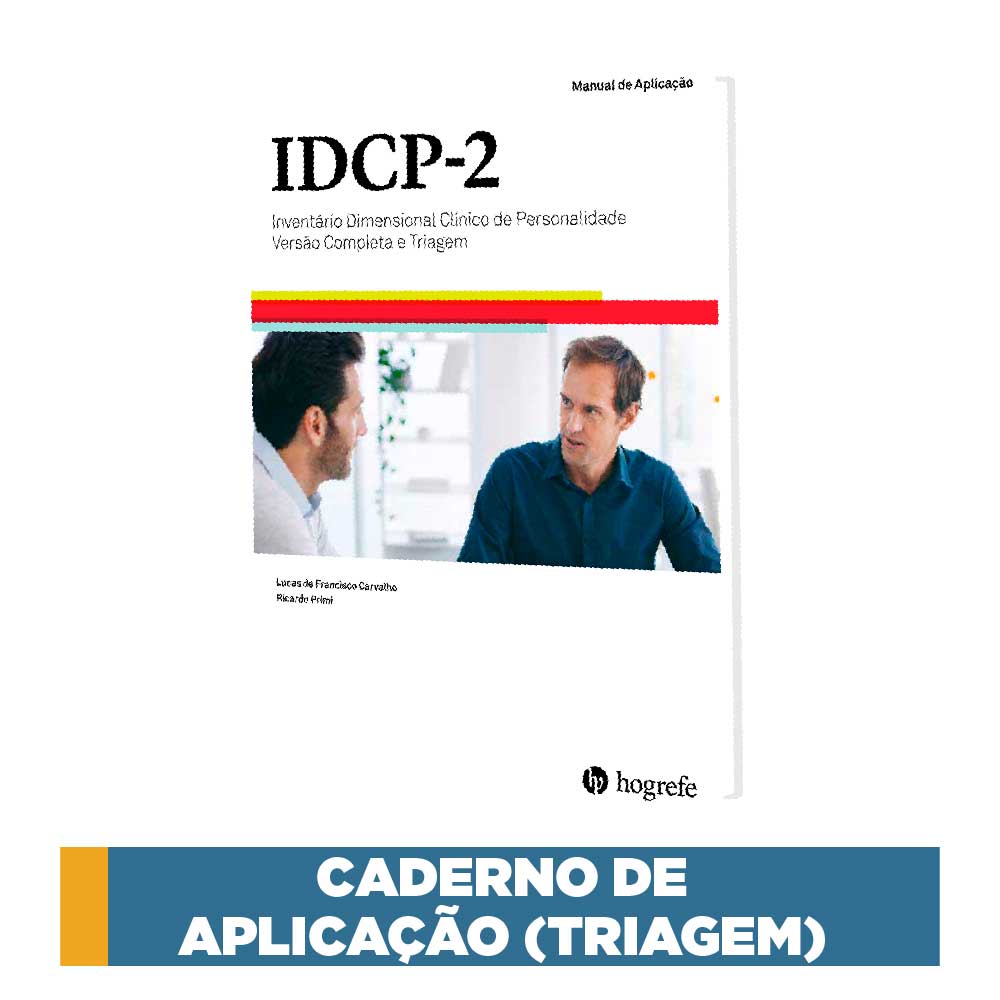 IDCP-2 - Inventário Dimensional Clínico de Personalidade Versão Completa e Triagem - Folha de resposta (Versão Triagem)