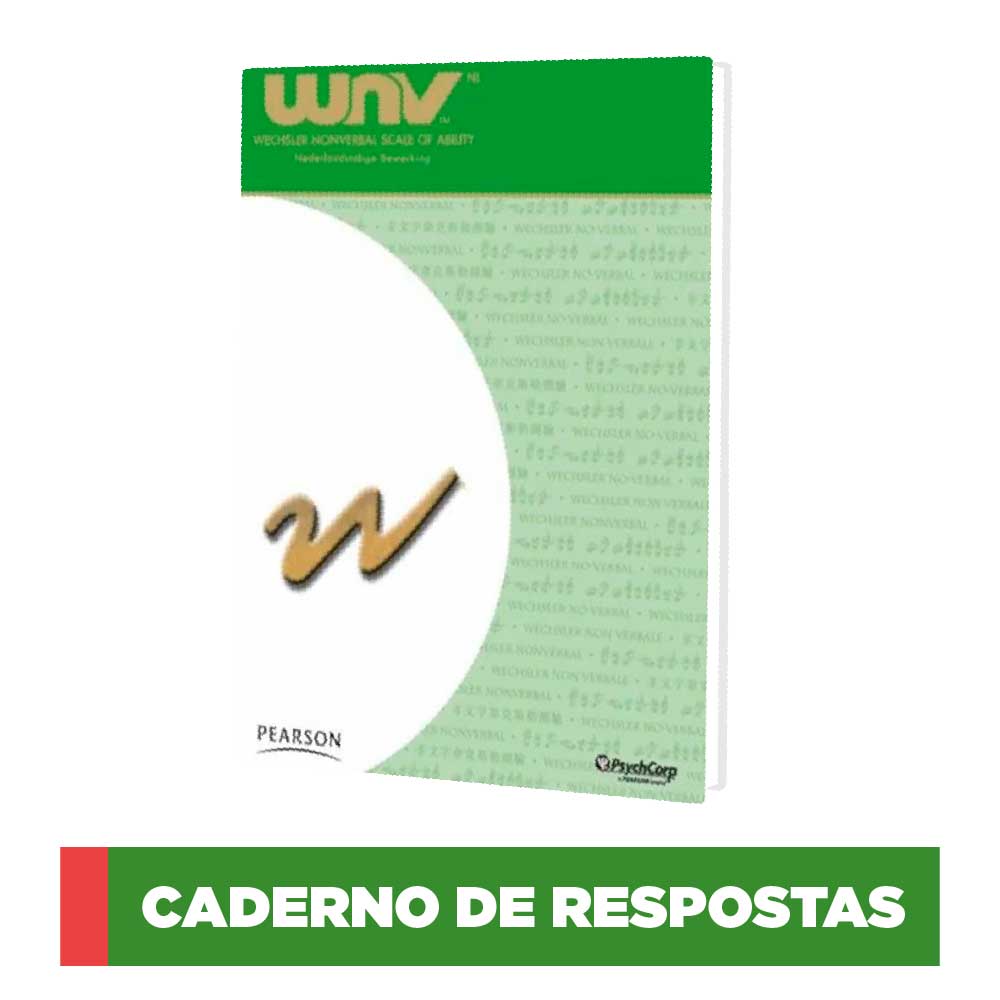WNV - Escala Wechsler Não Verbal de Inteligência - Caderno de resposta 