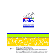 Bayley III - Formulário de registro escala cognitiva 