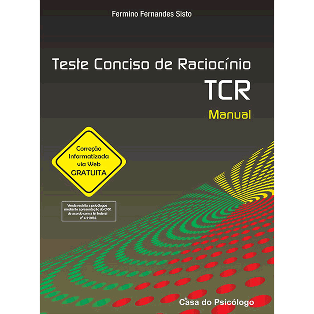 TCR - Teste Conciso de Raciocínio - Kit completo