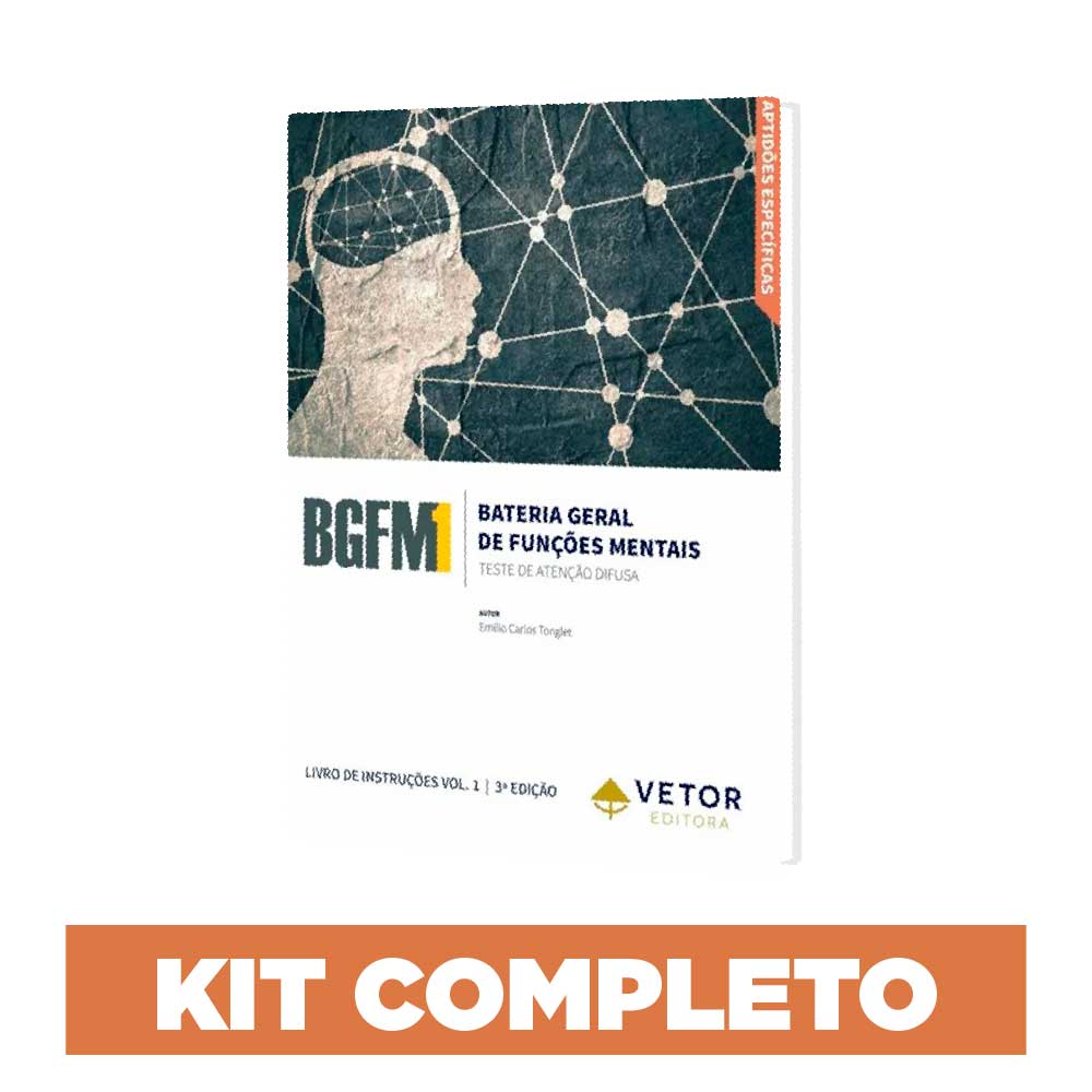 BGFM 1 - Teste de Atenção Difusa - Kit Completo