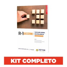 R1 Forma B - Teste Não Verbal de Inteligência - Kit completo 